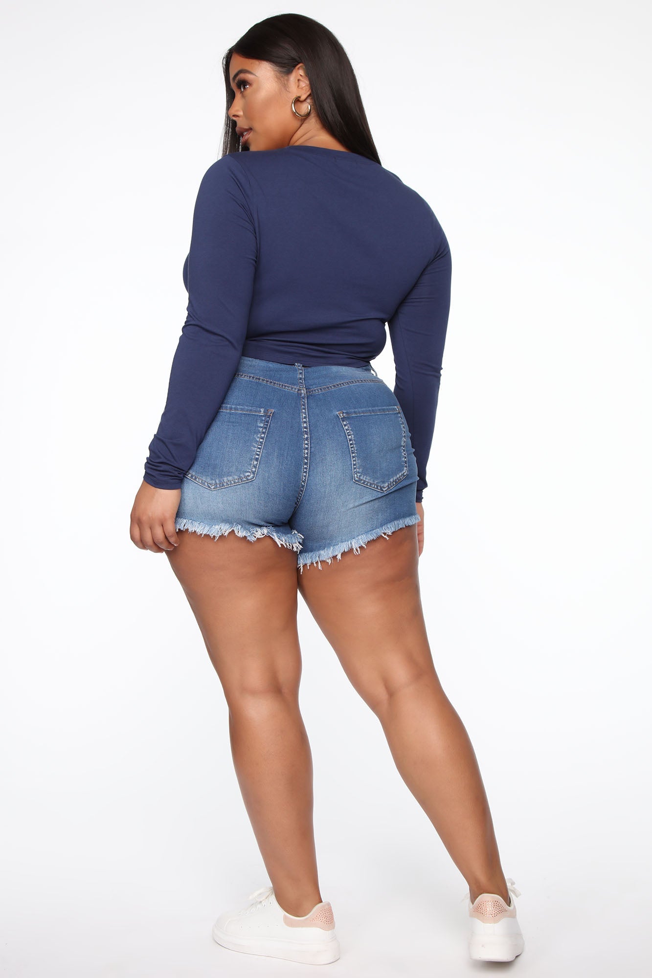 Robin Long Sleeve Top - Navy