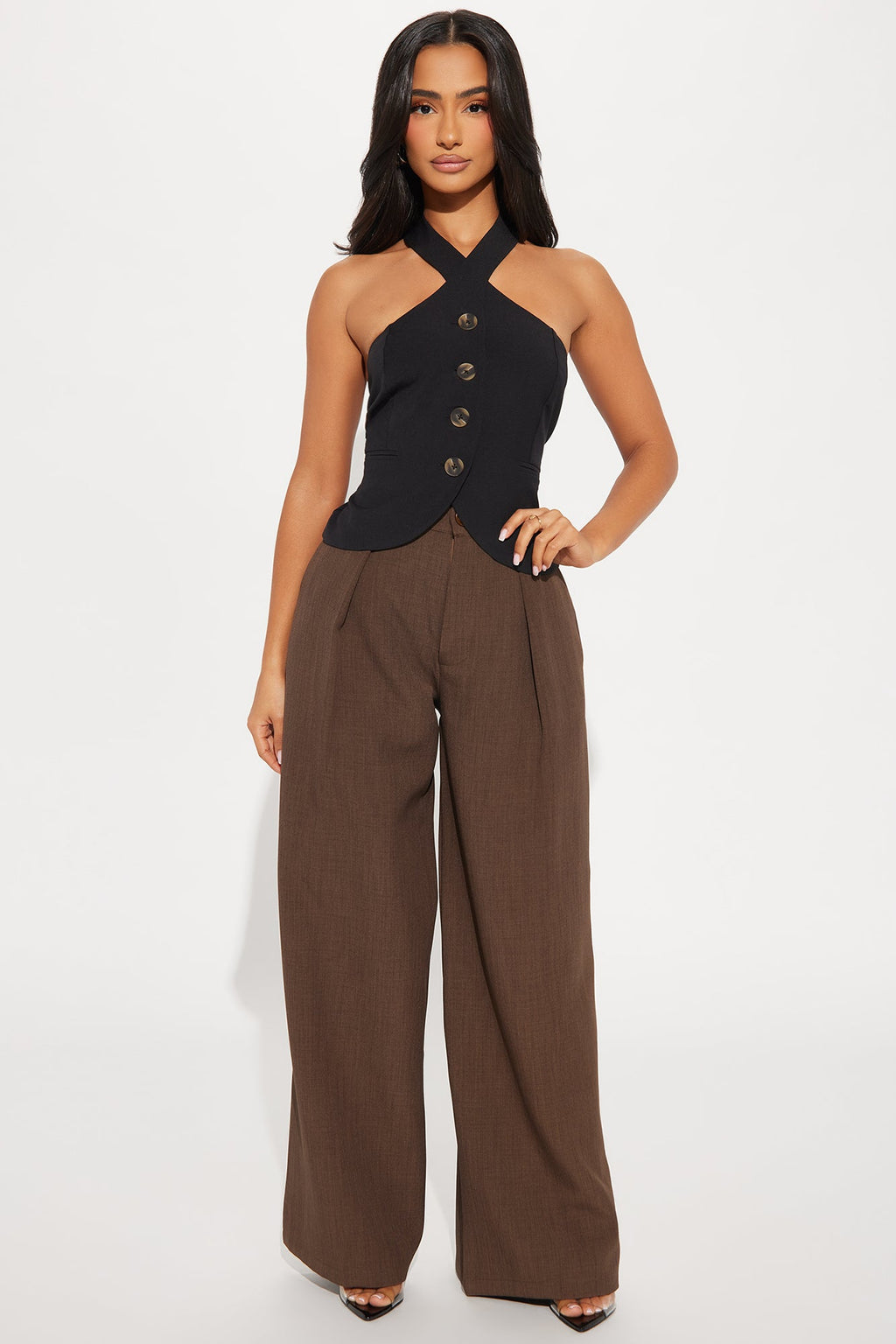 CEO Slay Vest Top - Black