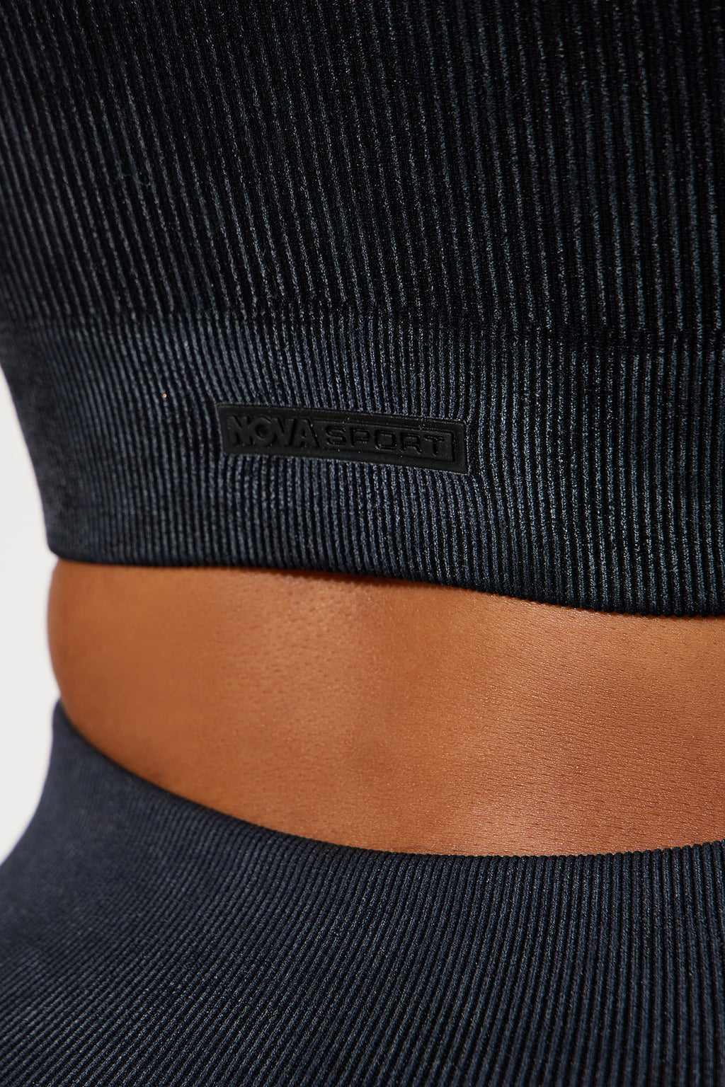 Imprint Effortless Seamless Washed Active Top - Black