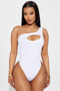 Got Your Attention Bodysuit - White