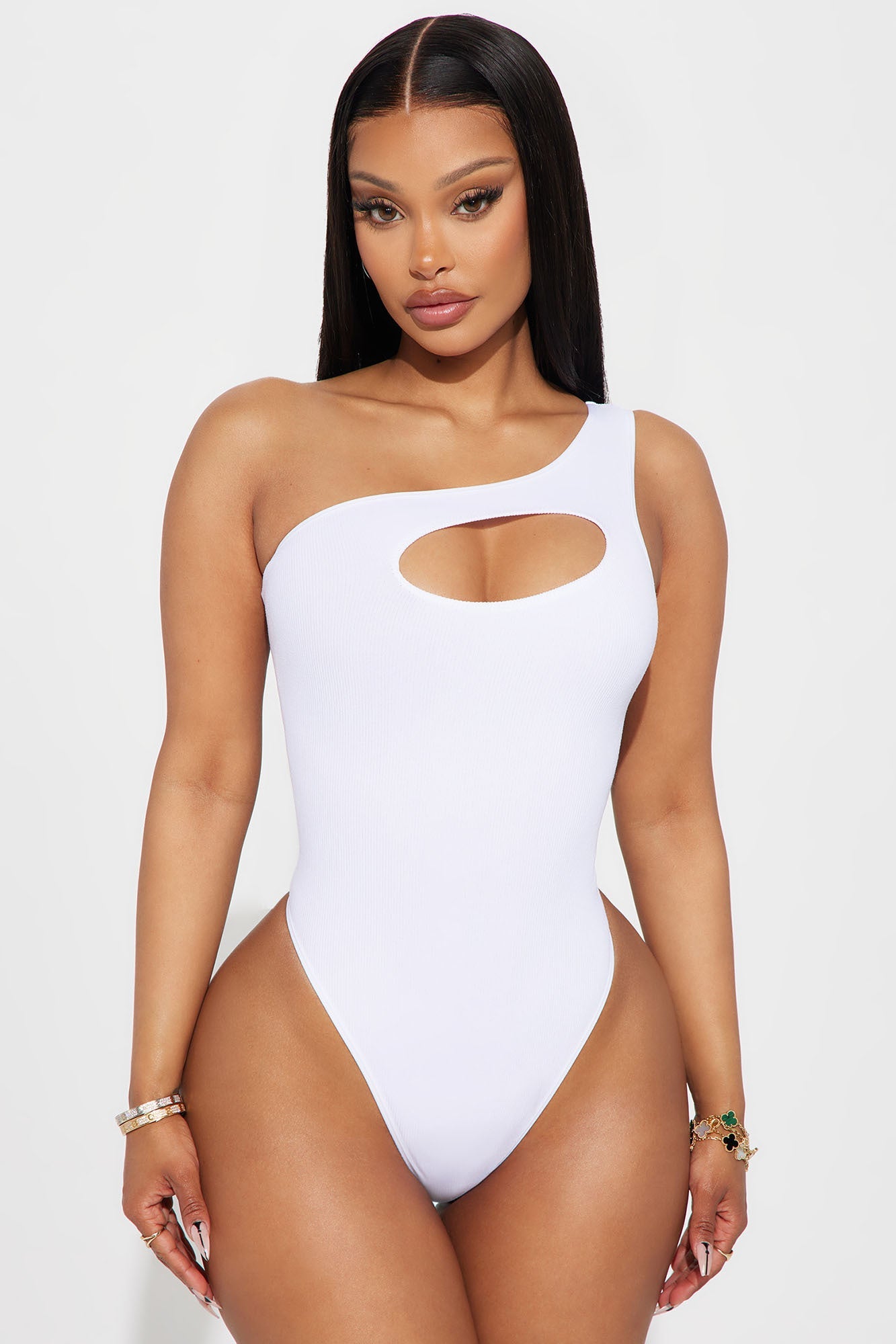 Got Your Attention Bodysuit - White
