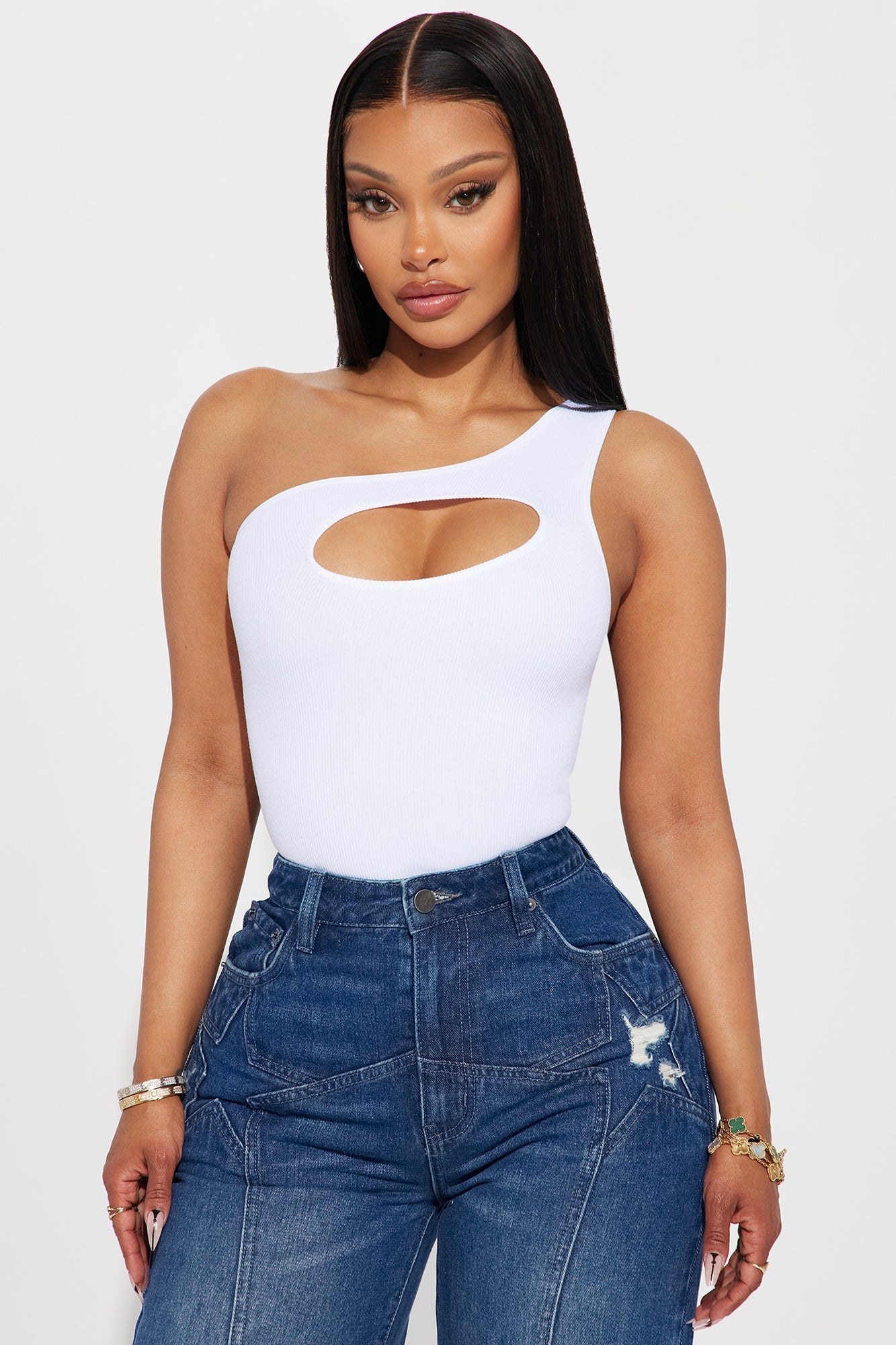 Got Your Attention Bodysuit - White