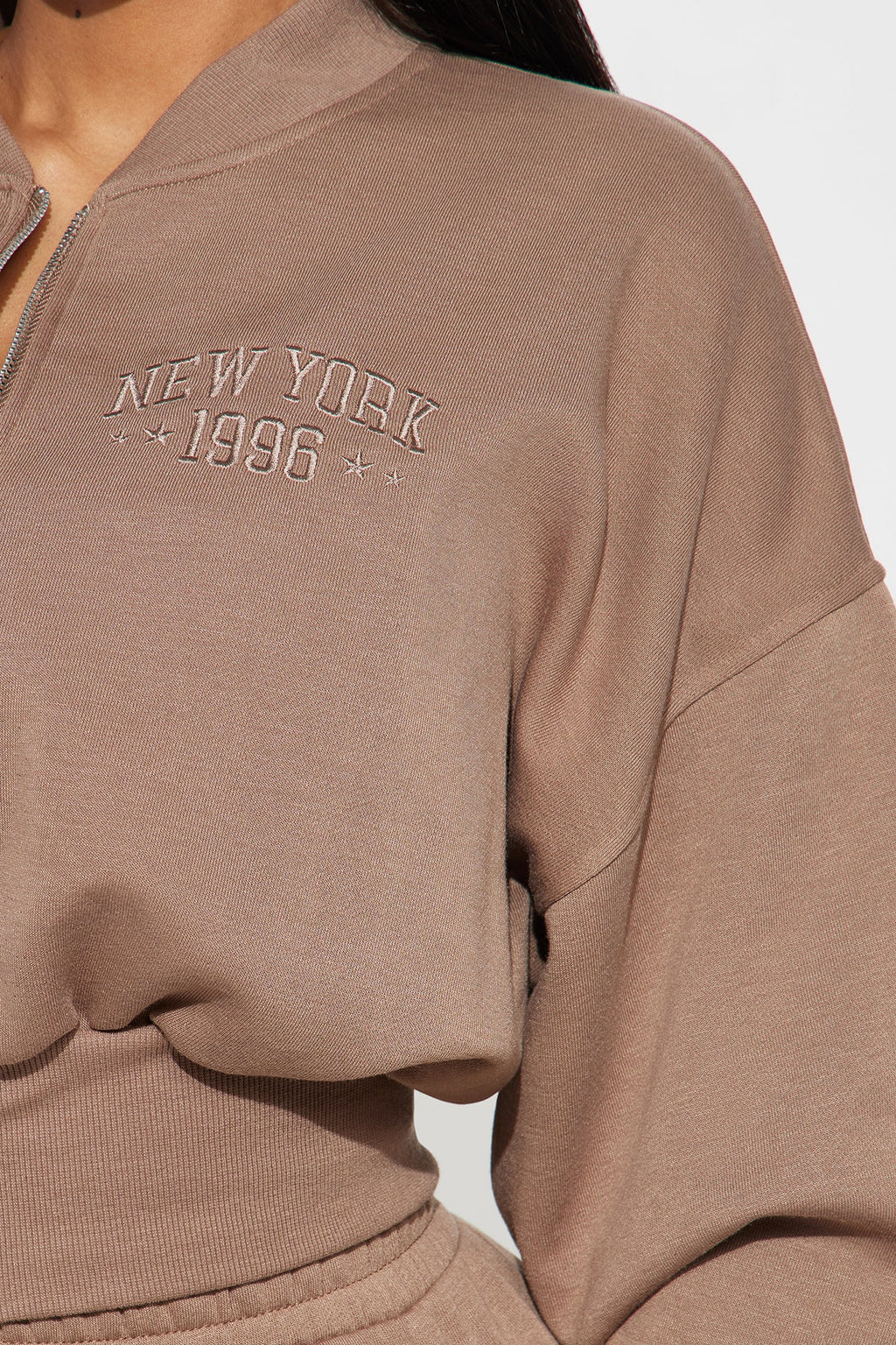 New York Fleece Pant Set - Mocha