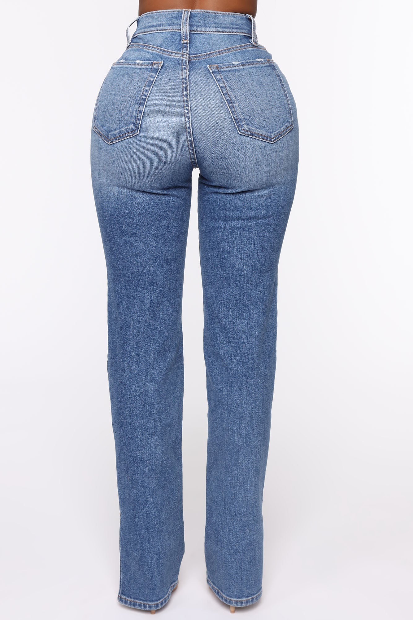 Killing 'Em Softly Side Split Jean - Medium Blue Wash