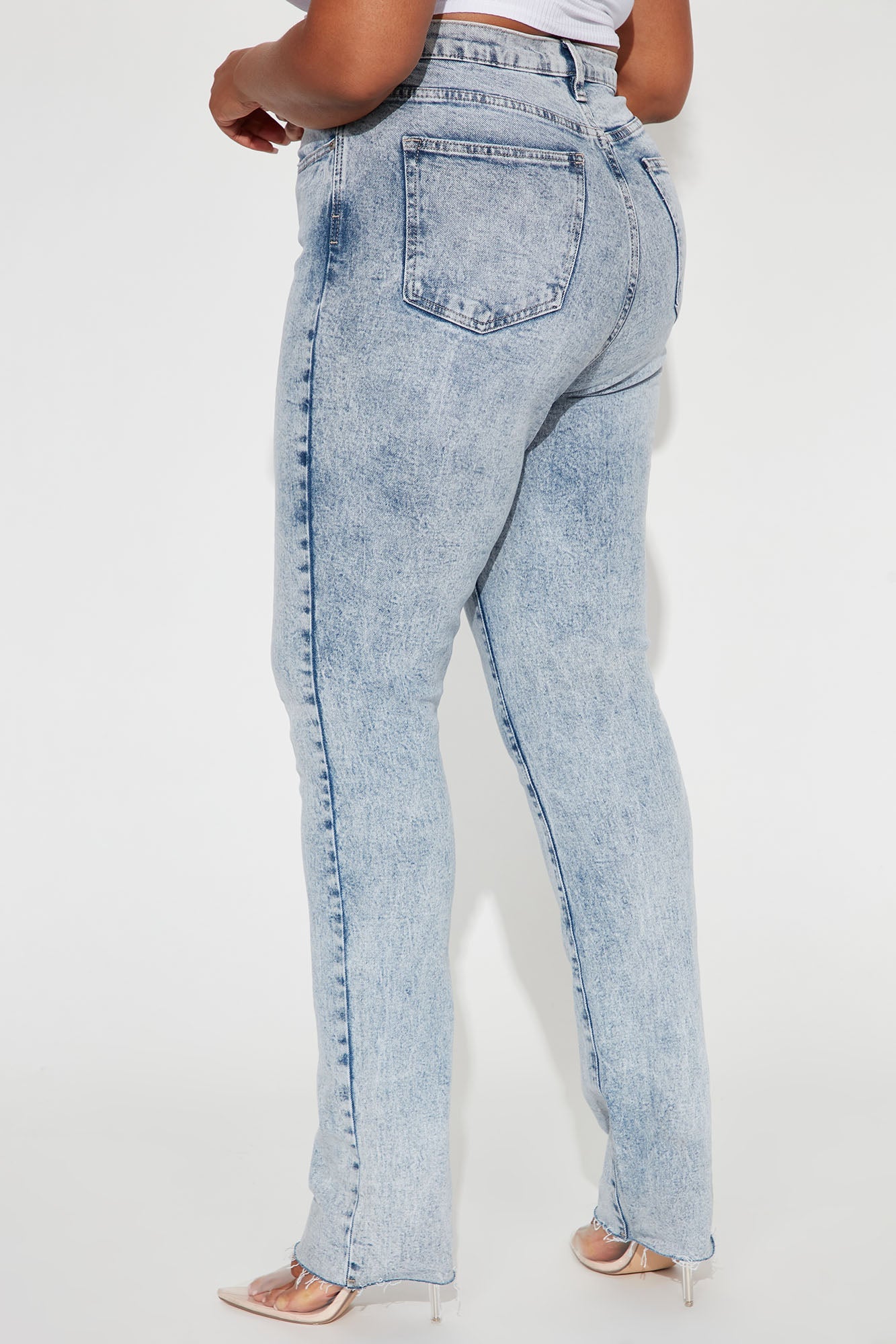 Tall Took Him By Surprise Slim Fit Boyfriend Jeans - Light Blue Wash