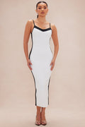 Jessi Bandage Maxi Dress - Black/White
