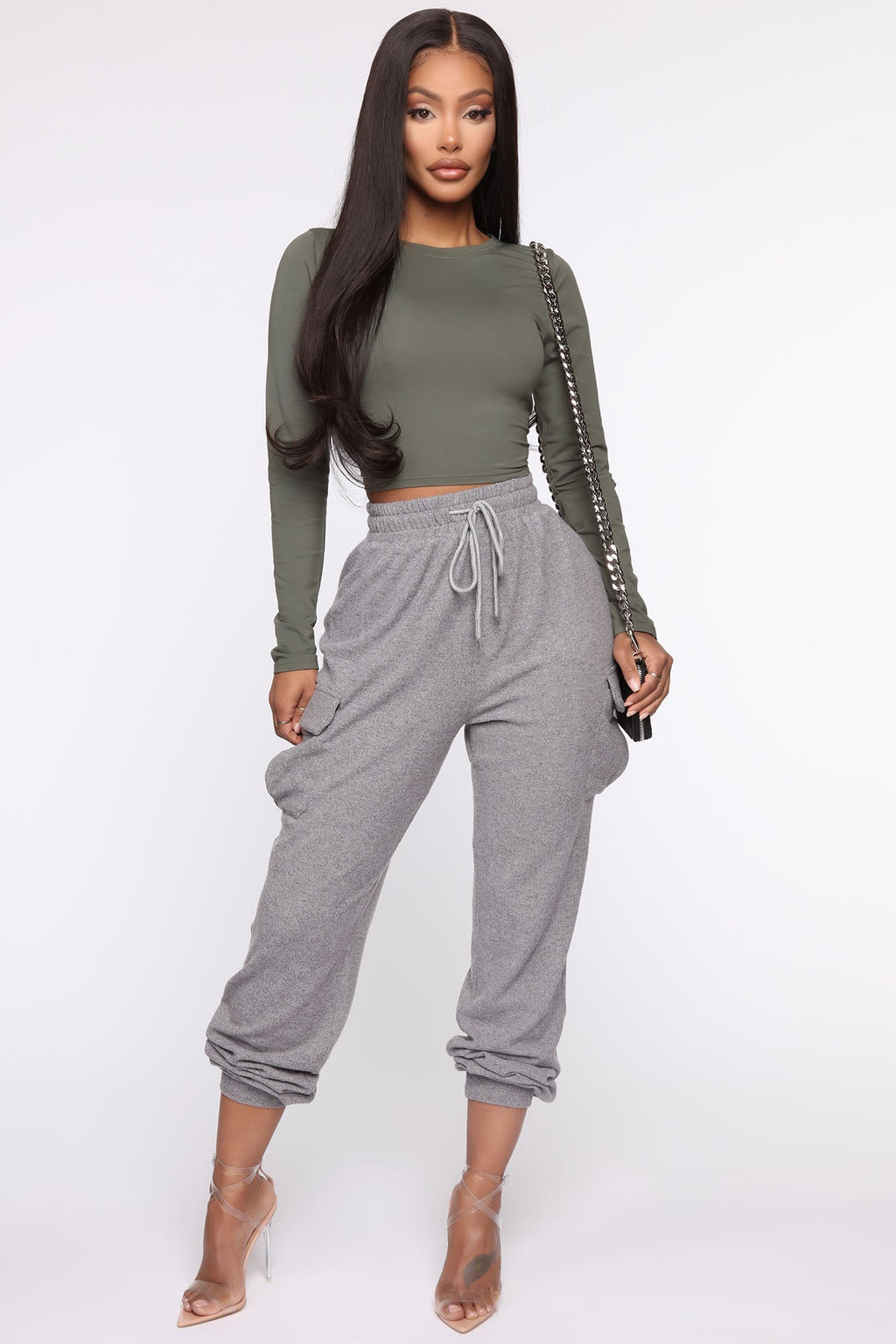 Robin Long Sleeve Top - Army Green