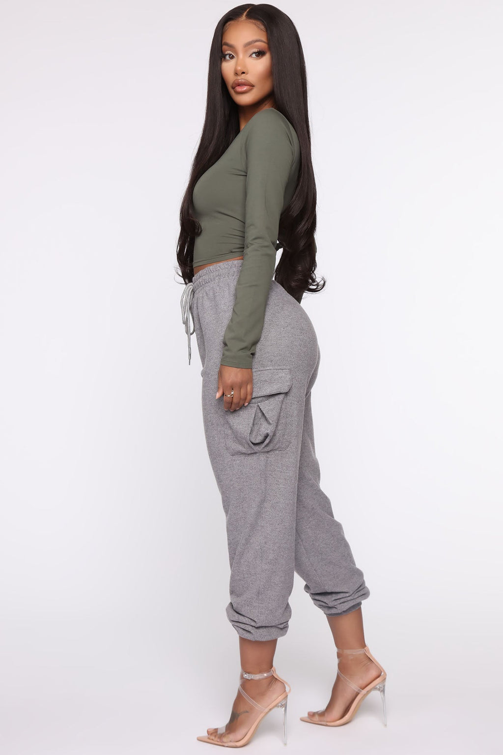 Robin Long Sleeve Top - Army Green