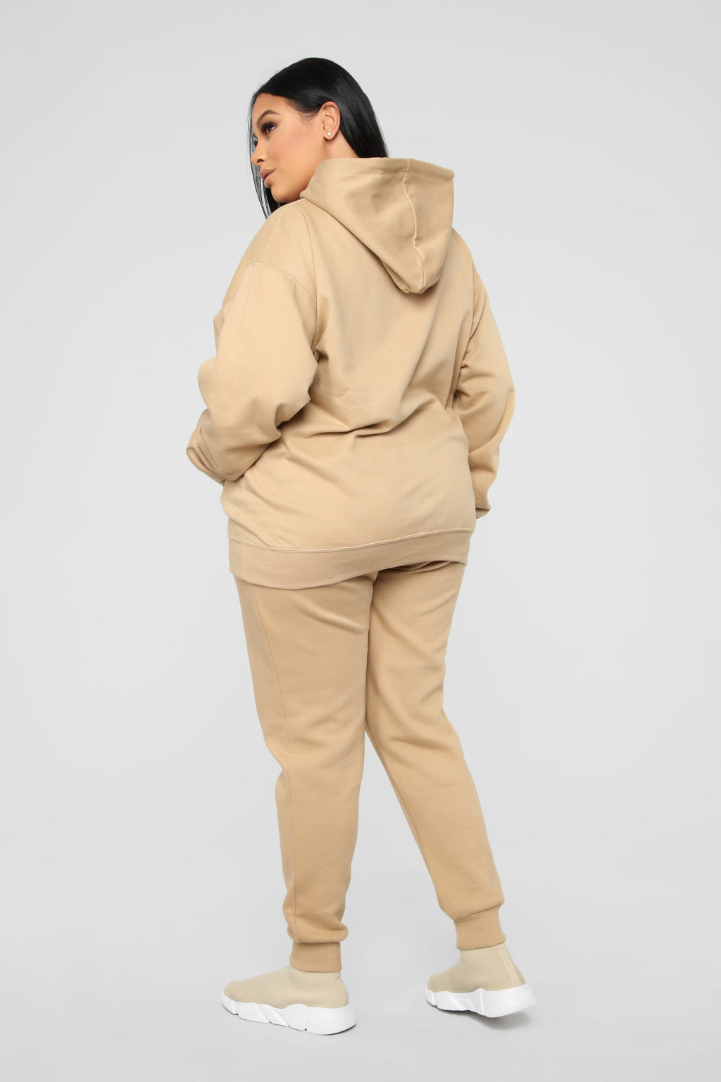 Stole Your Boyfriend's Oversized Jogger - Nude