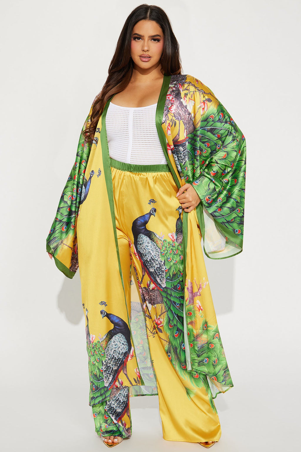 Above Status Satin Pant Set - Multi Color