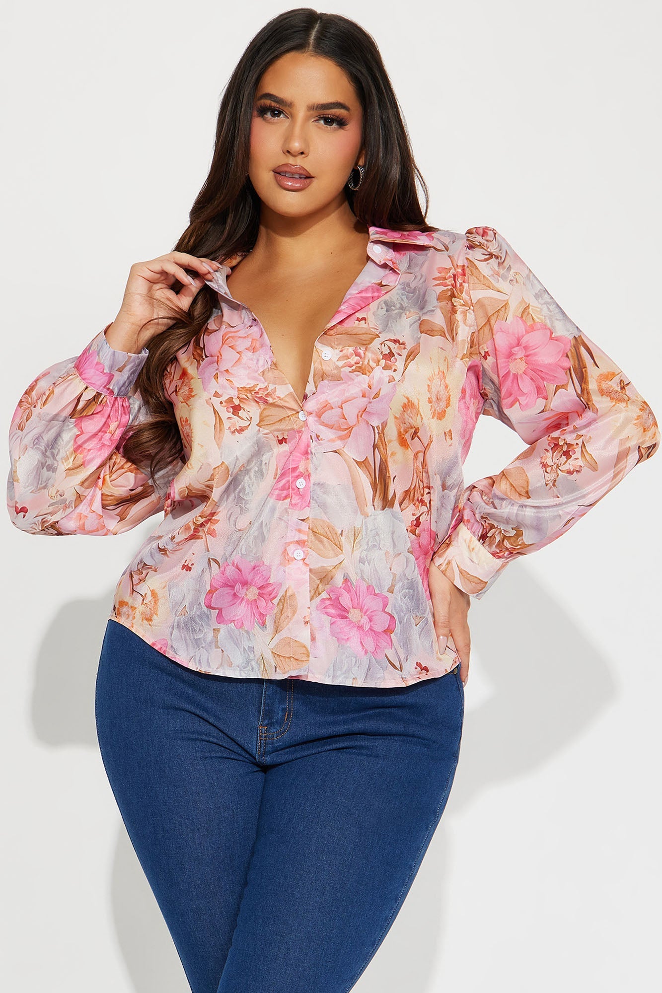 Watch Me Bloom Shirt - Pink/combo