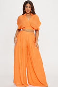 Mea Gauze Pant Set - Orange