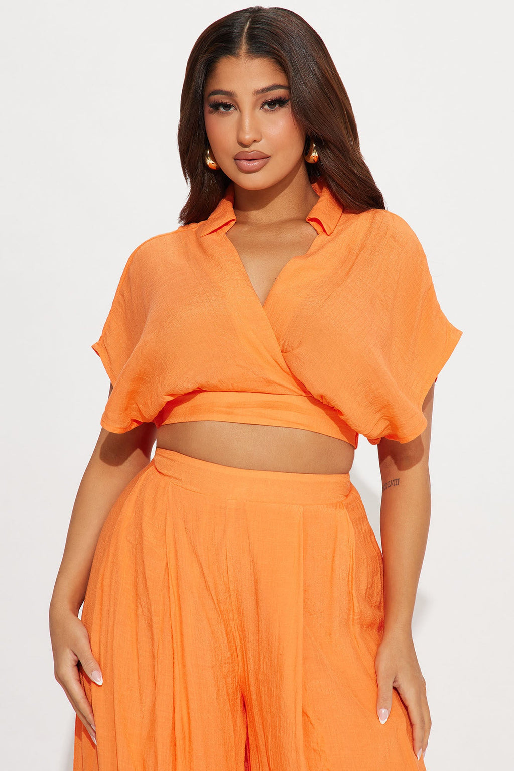Mea Gauze Pant Set - Orange