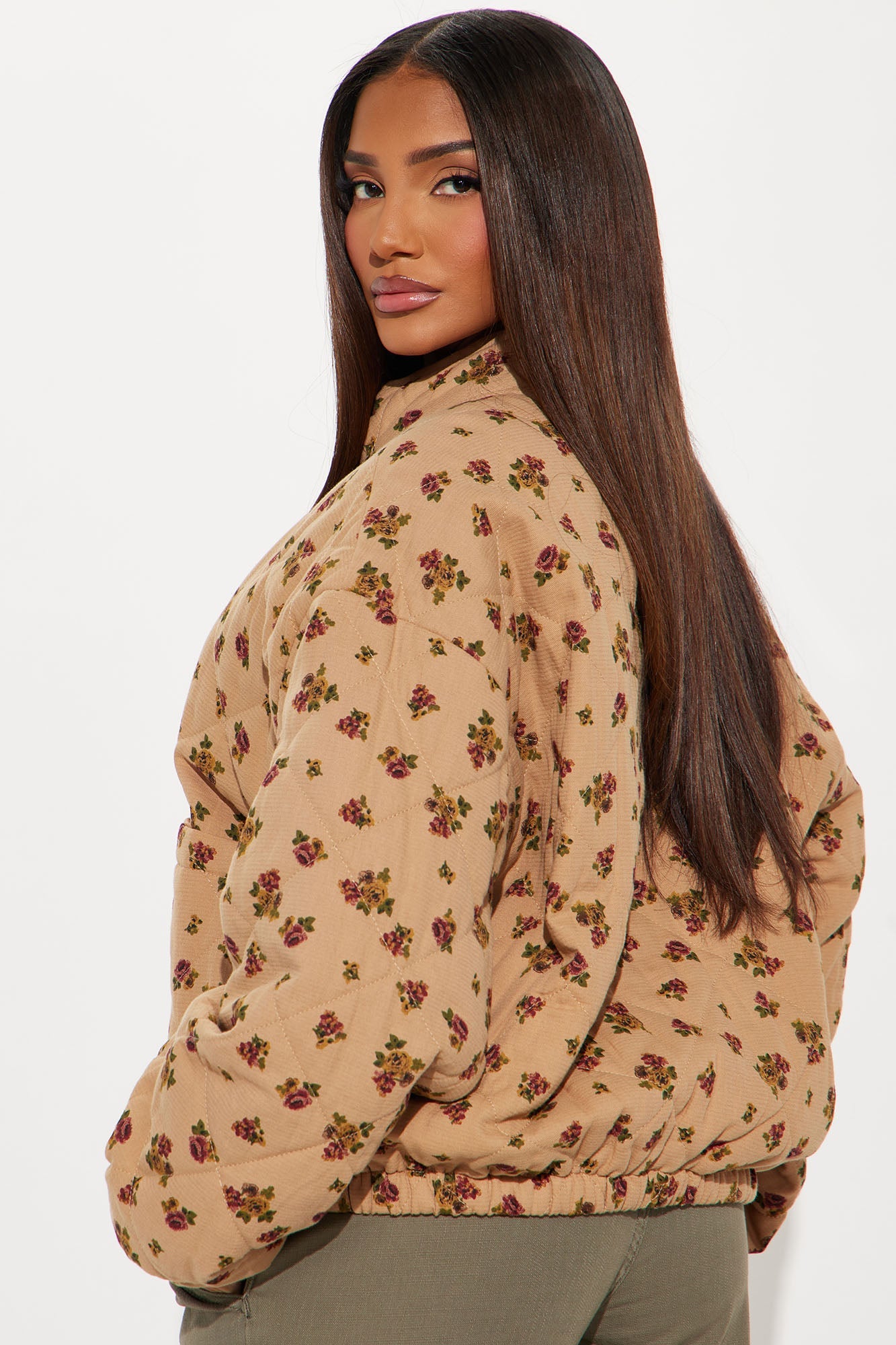 As Sweet As They Come Oversized Quilted Jacket - Stone