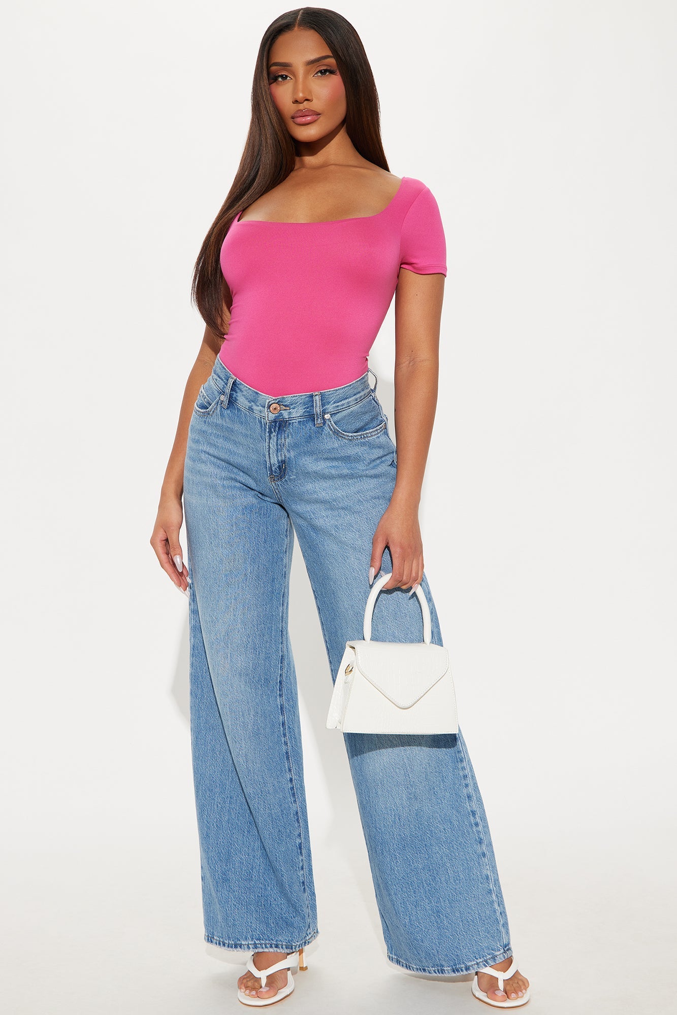 Marilyn Double Lined Bodysuit - Raspberry