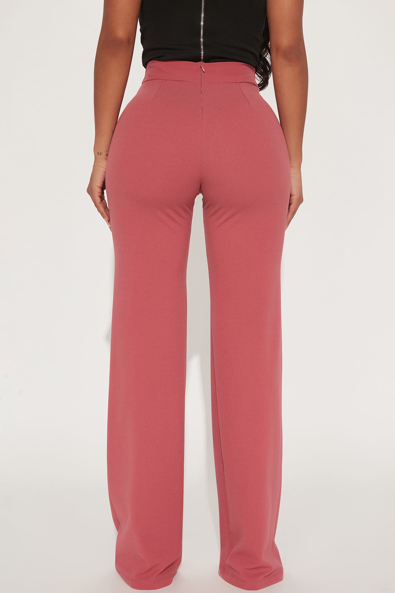 Tall Victoria High Waisted Dress Pants - Mauve