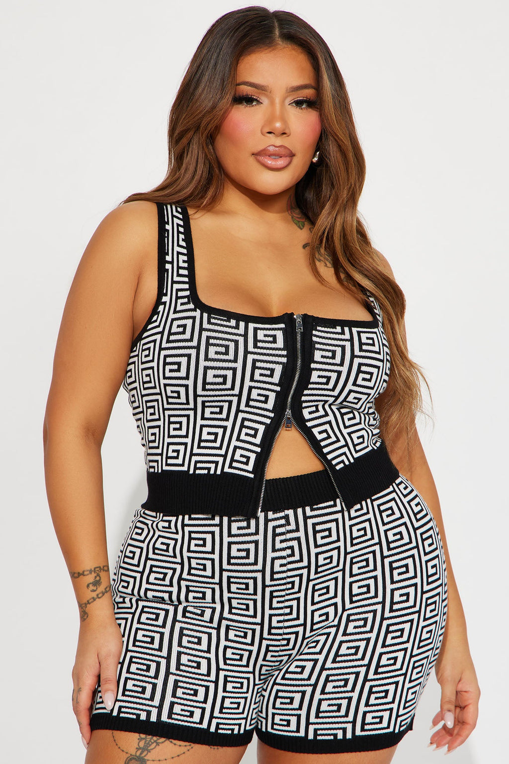 Bailey Short Set - Black/combo