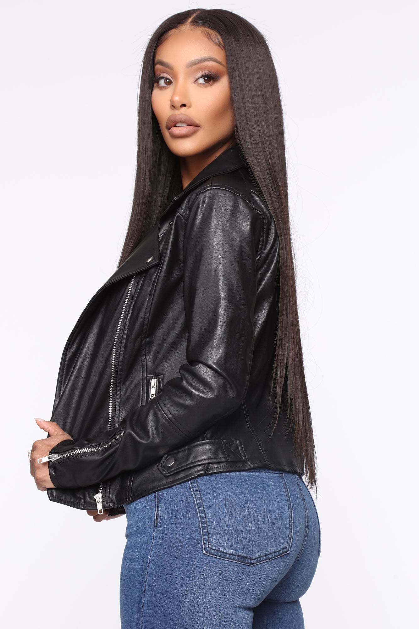 Never Average Moto Jacket - Black