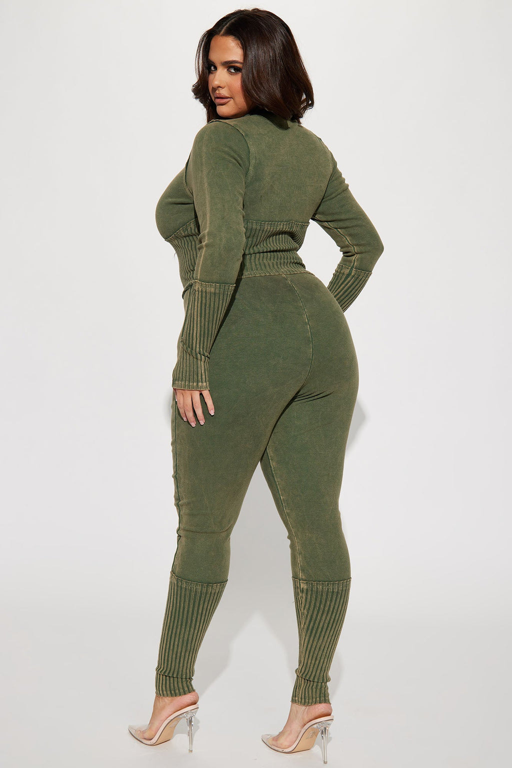 Always Hanging Out Legging Set - Olive