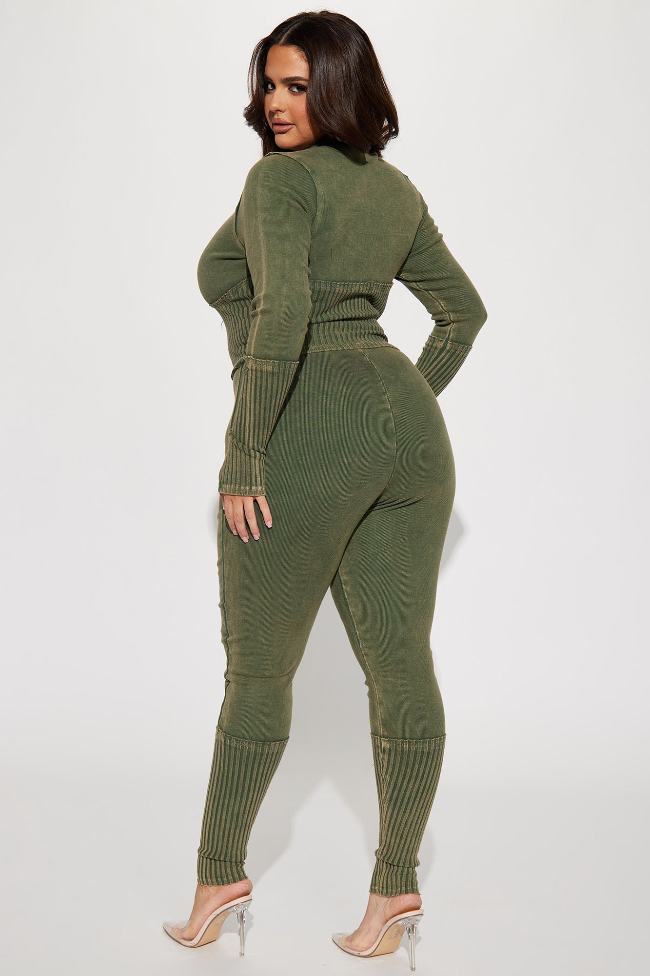 Always Hanging Out Legging Set - Olive