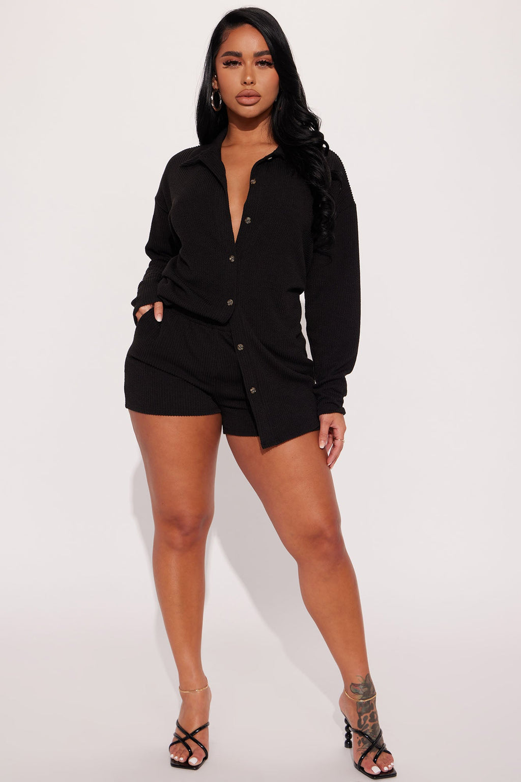 Bianca Short Set - Black