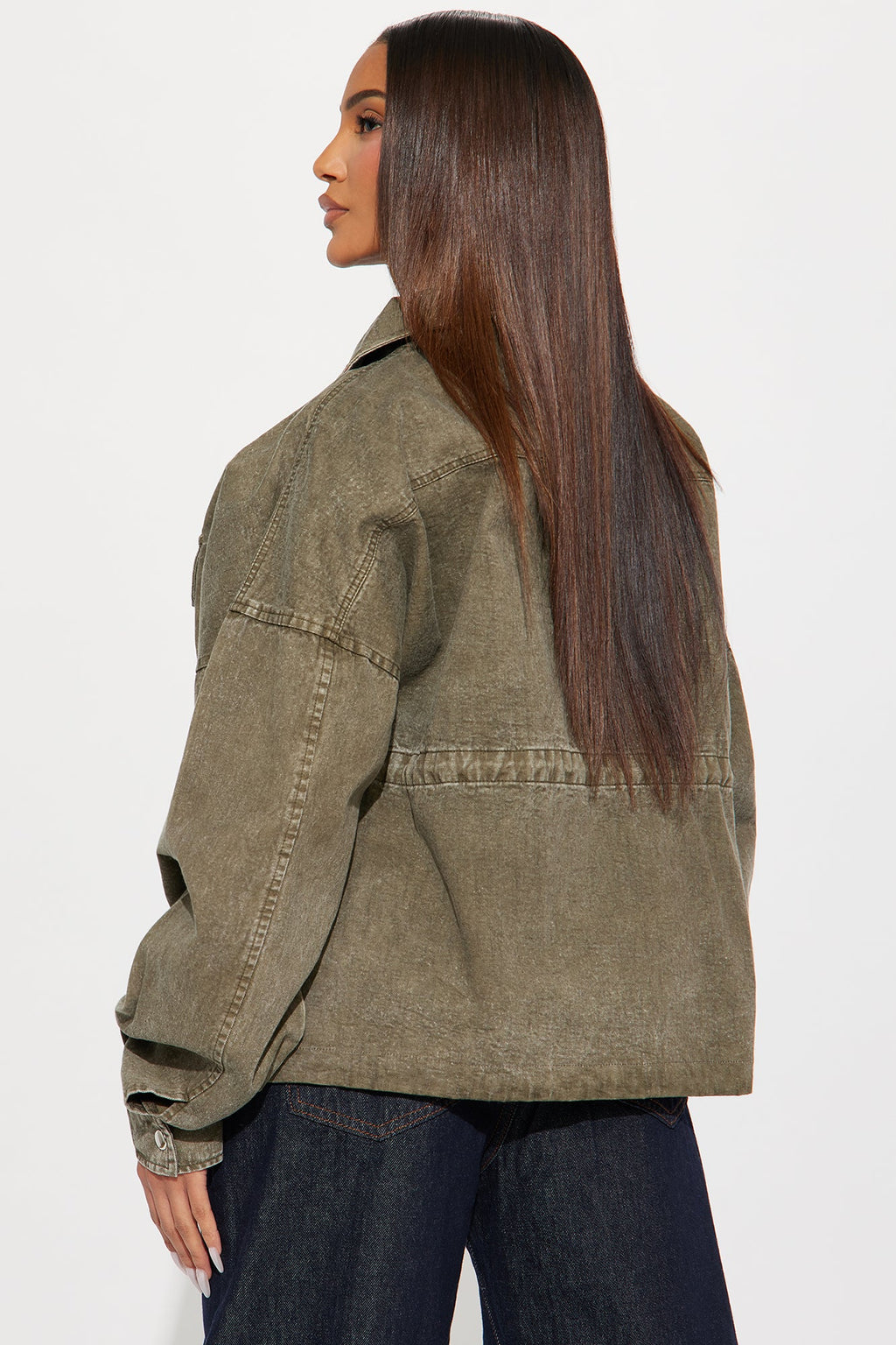 Rocky Washed Utility Jacket - Olive