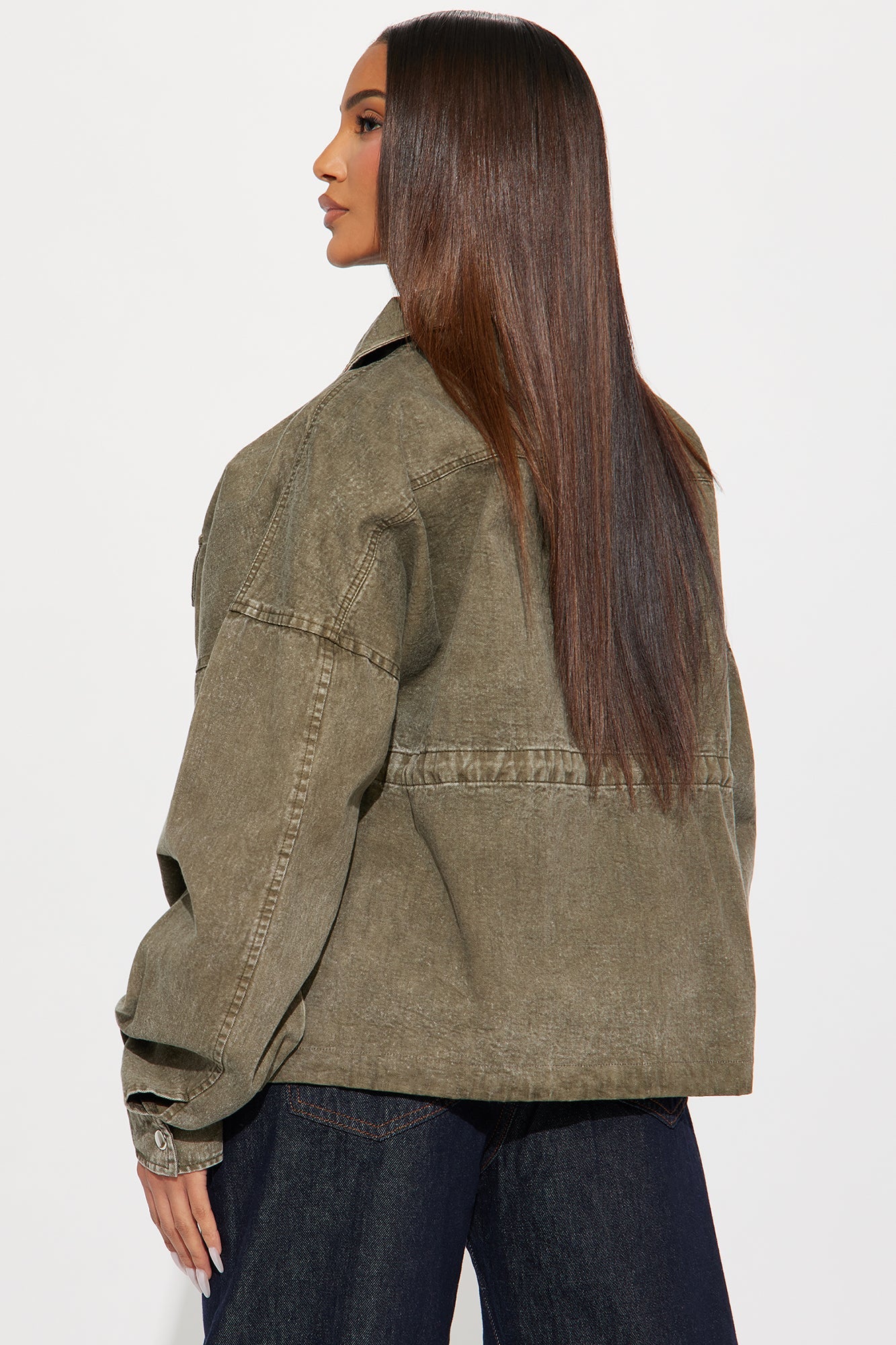Rocky Washed Utility Jacket - Olive