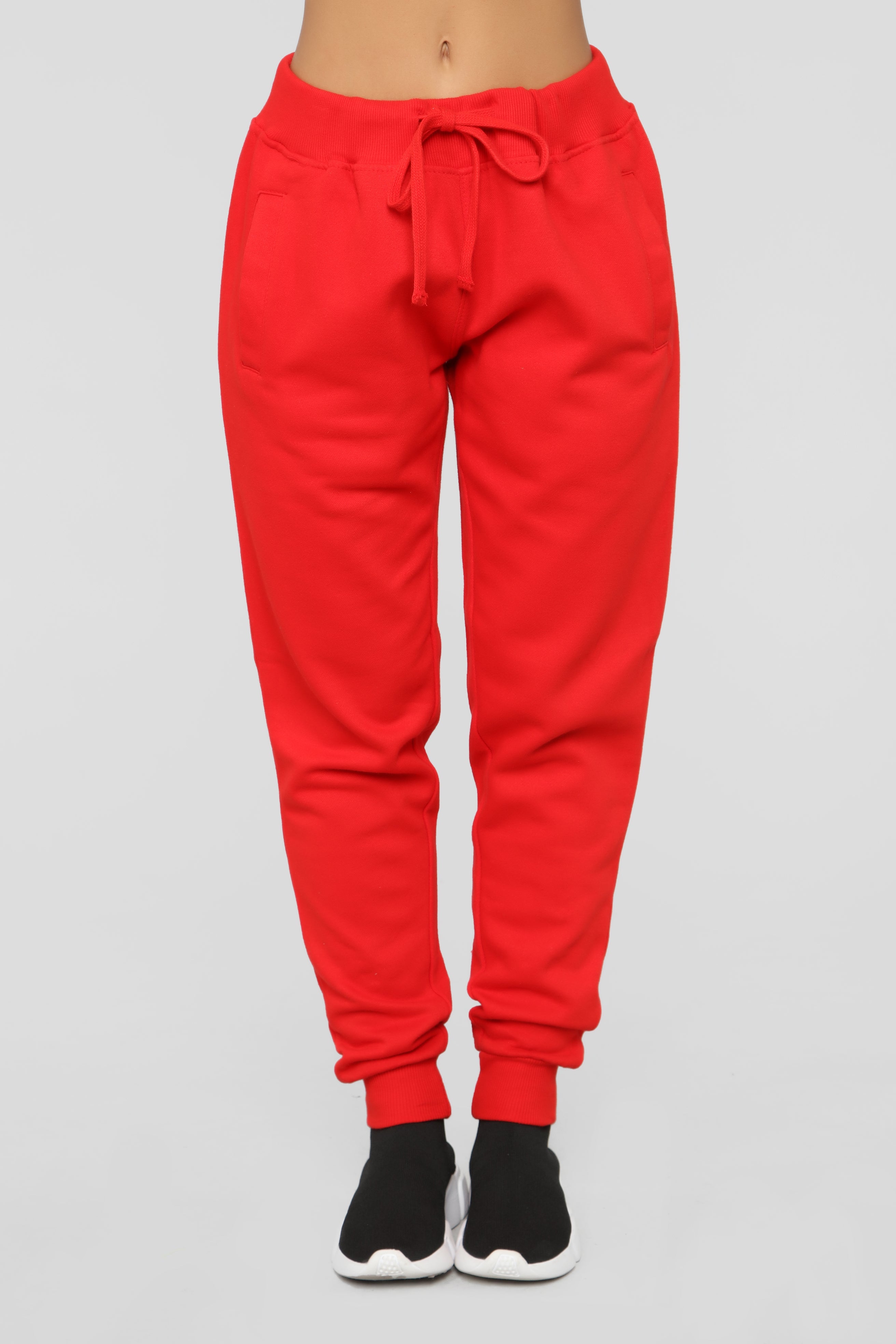 Stole Your Boyfriend's Oversized Jogger - Red