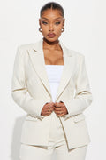 Breaking Even Blazer - Cream