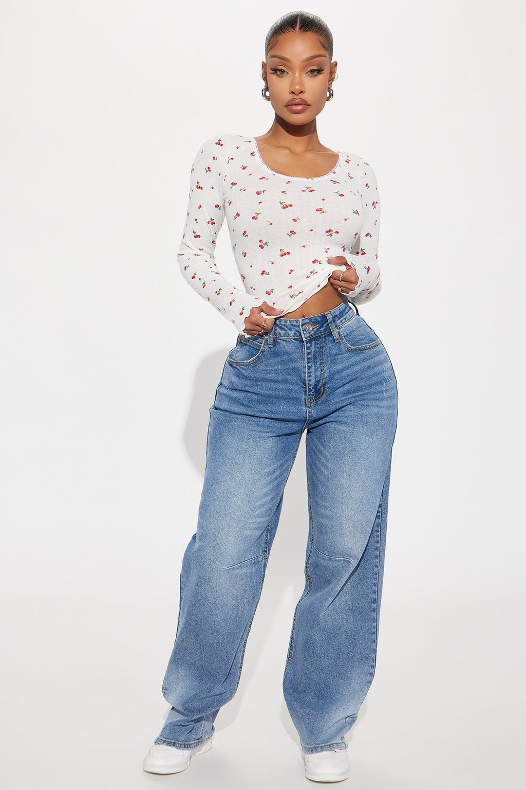 Always Pressed Baggy Jeans - Medium Wash