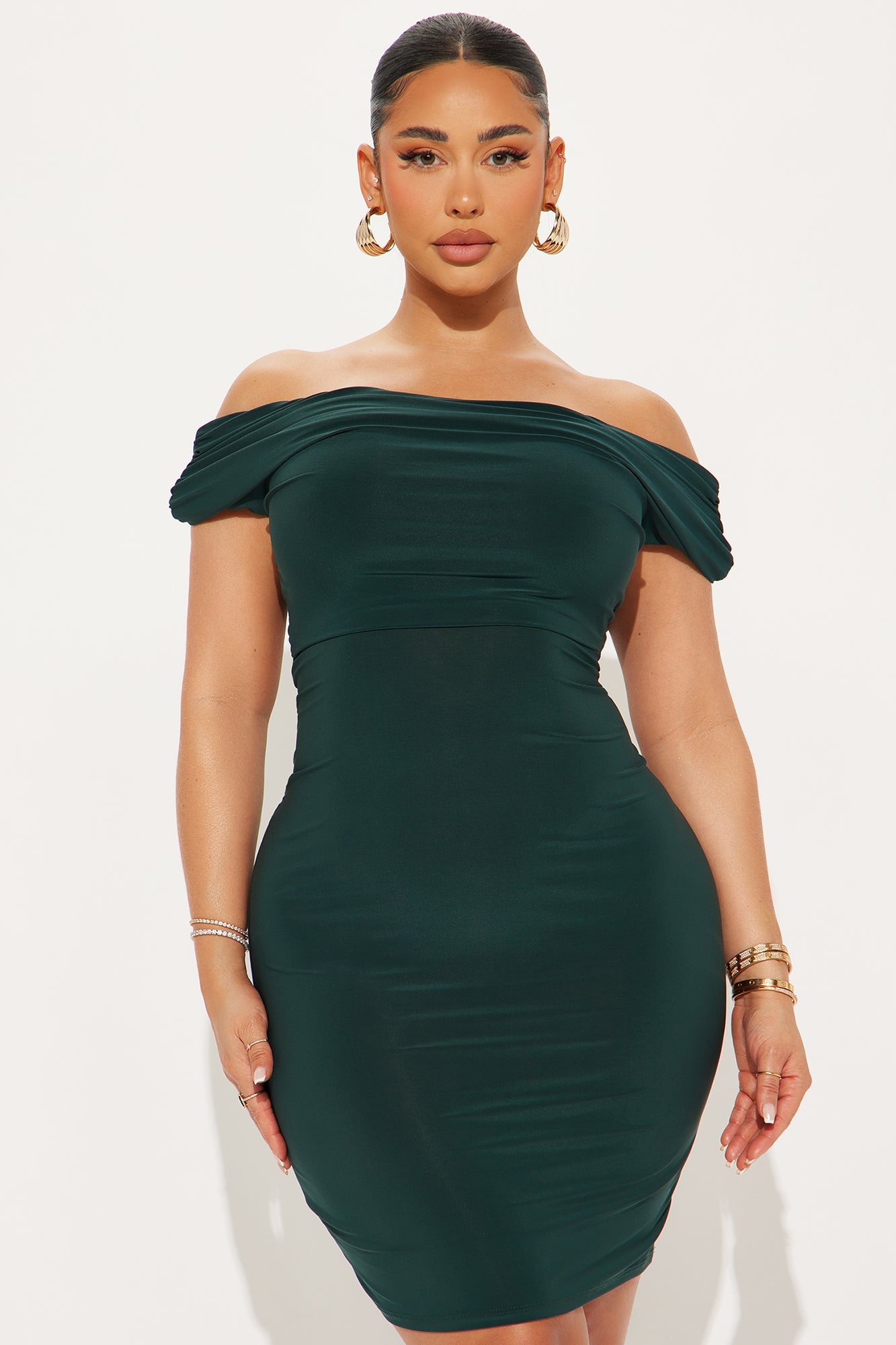 Rowena Twist Back Midi Dress - Olive