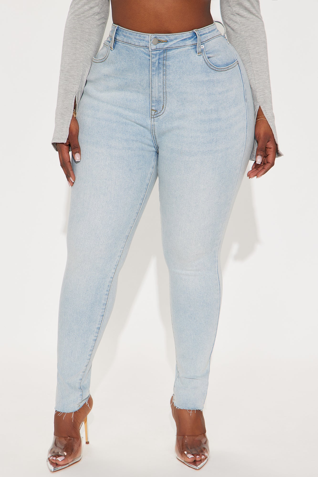 In My Prime High Waist Skinny Jeans - Light Wash