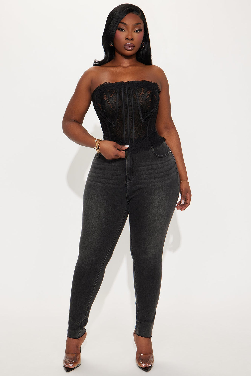 In My Prime High Waist Skinny Jeans - Black
