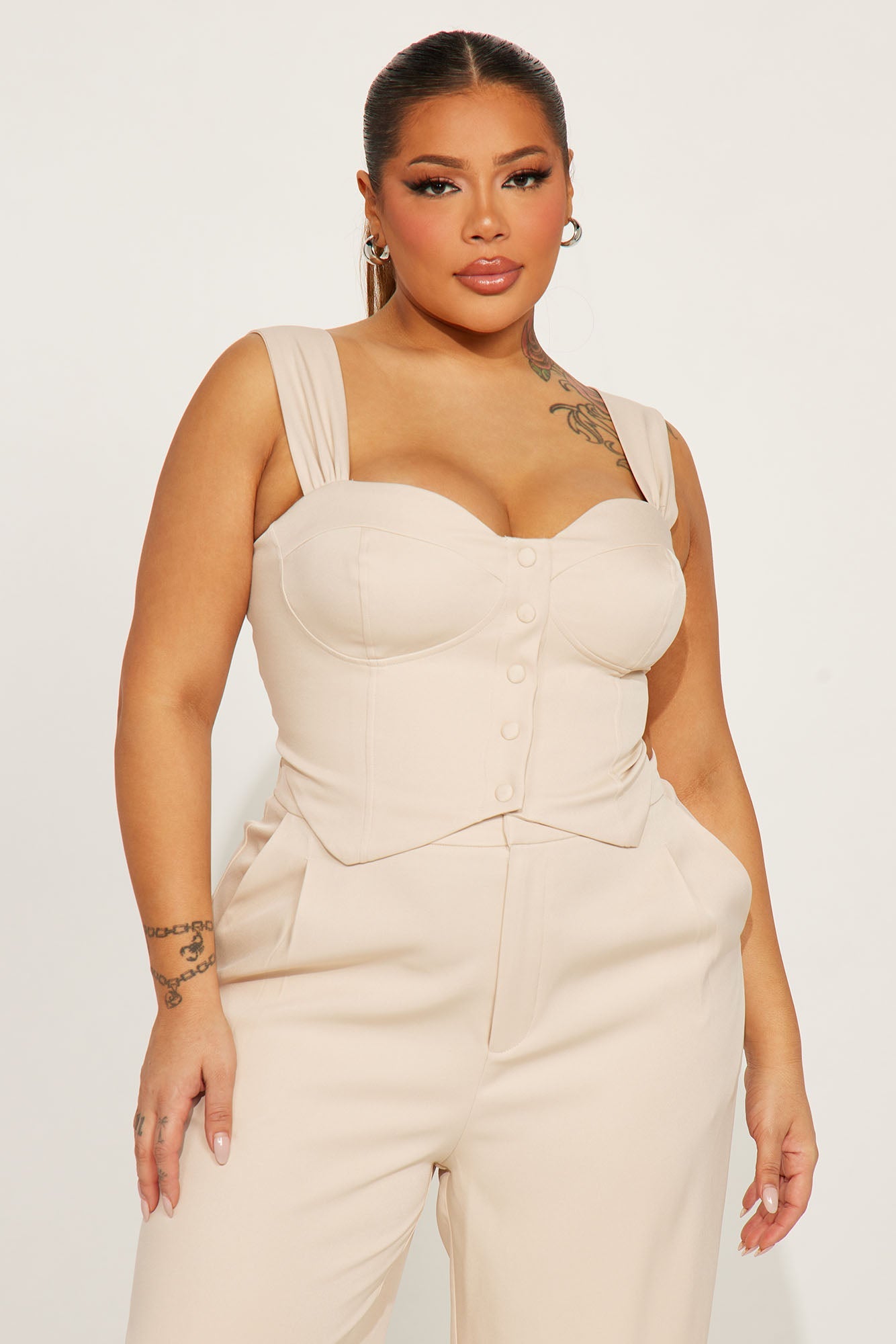 Peyton Pant Set - Taupe