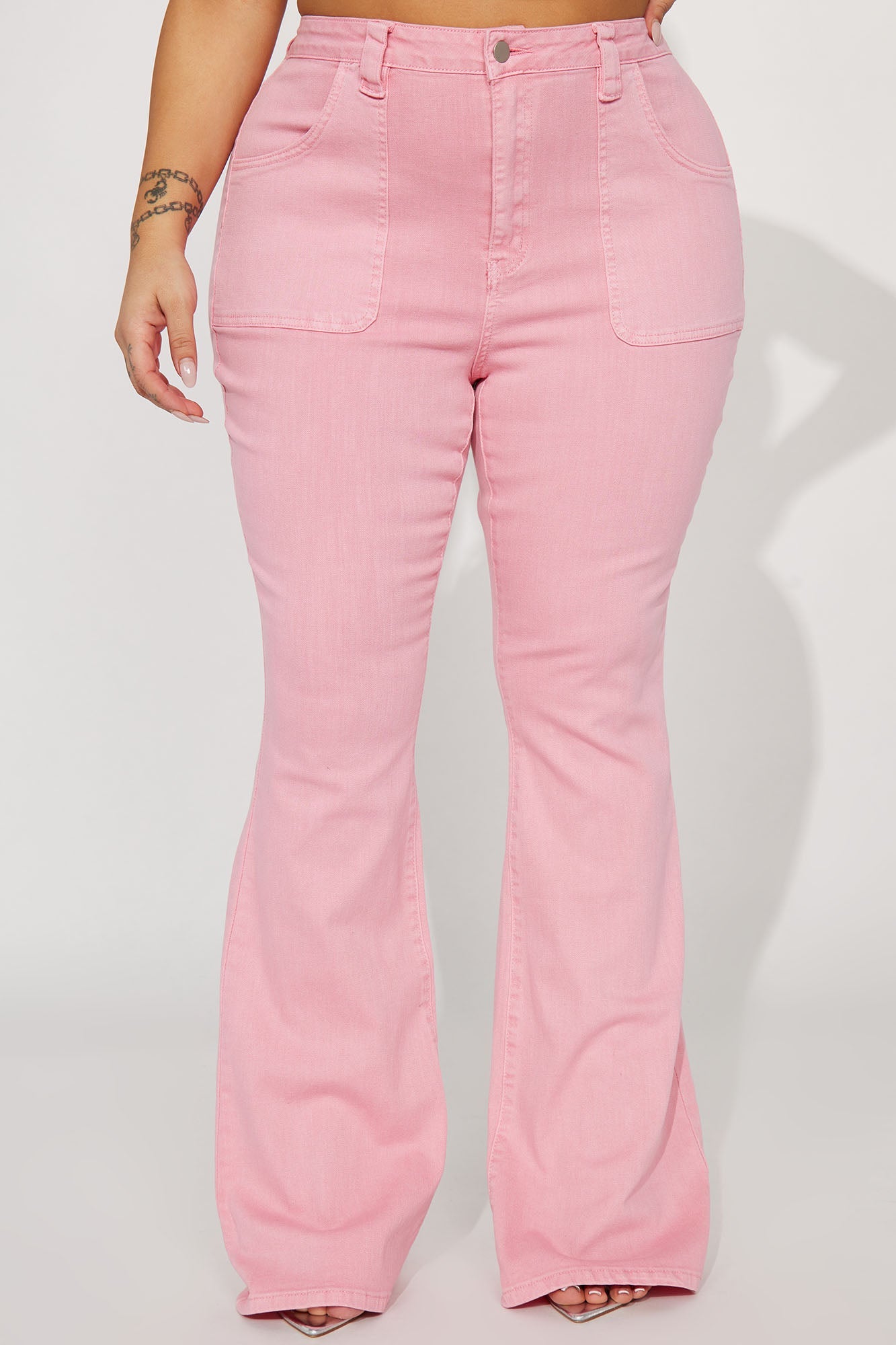 Unconditional Love Flare Jeans - Pink