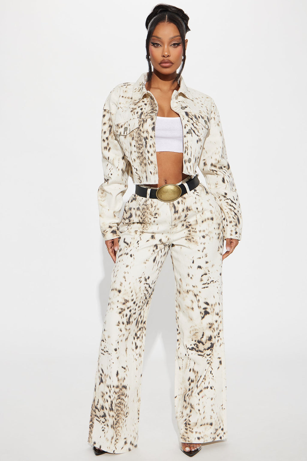 Calexico Printed Denim Jacket - White/combo