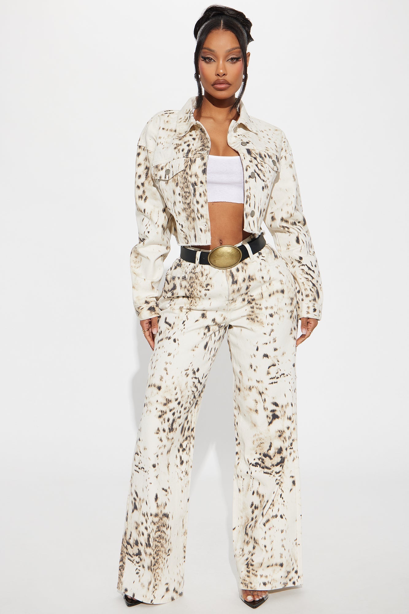 Calexico Printed Denim Jacket - White/combo