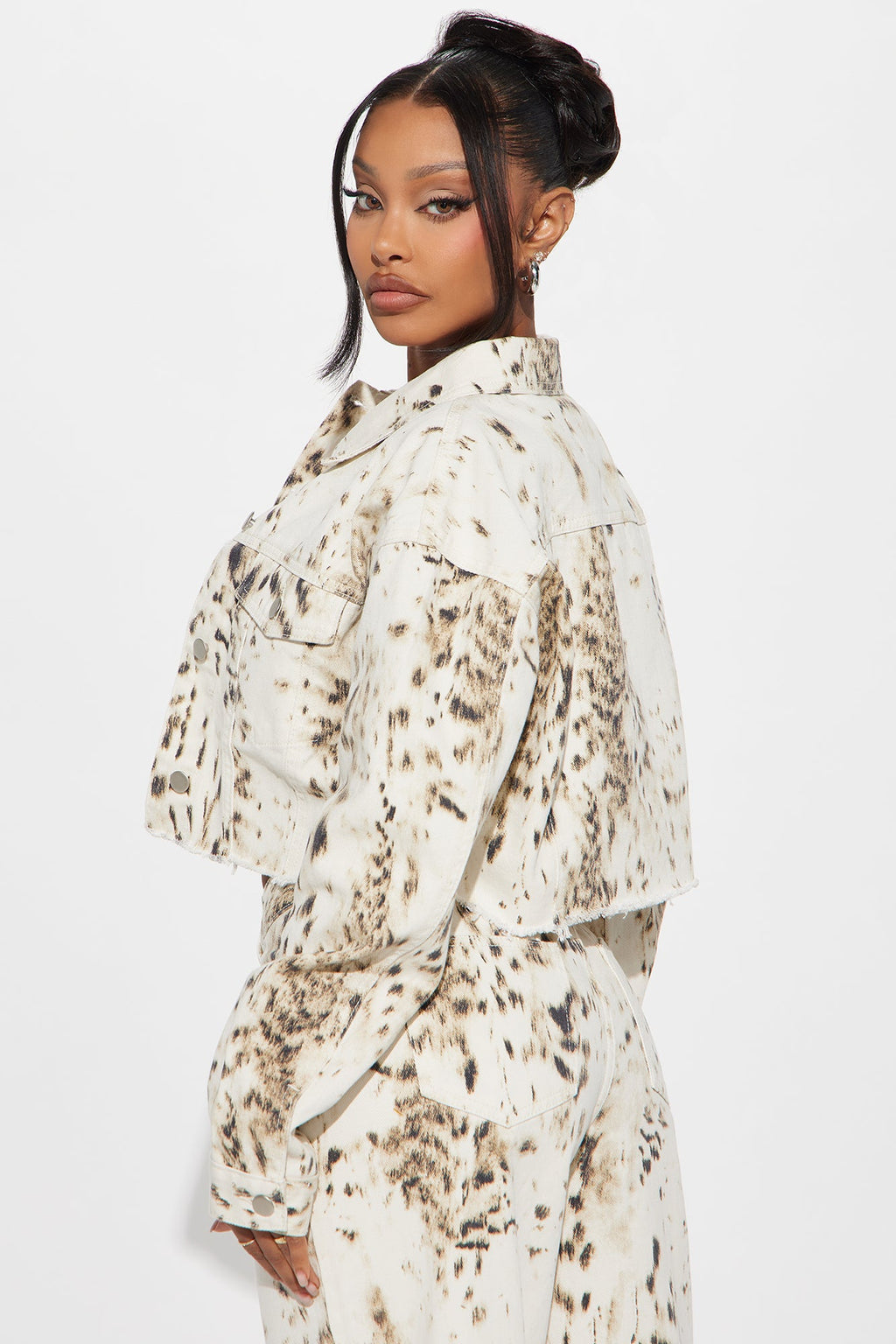 Calexico Printed Denim Jacket - White/combo