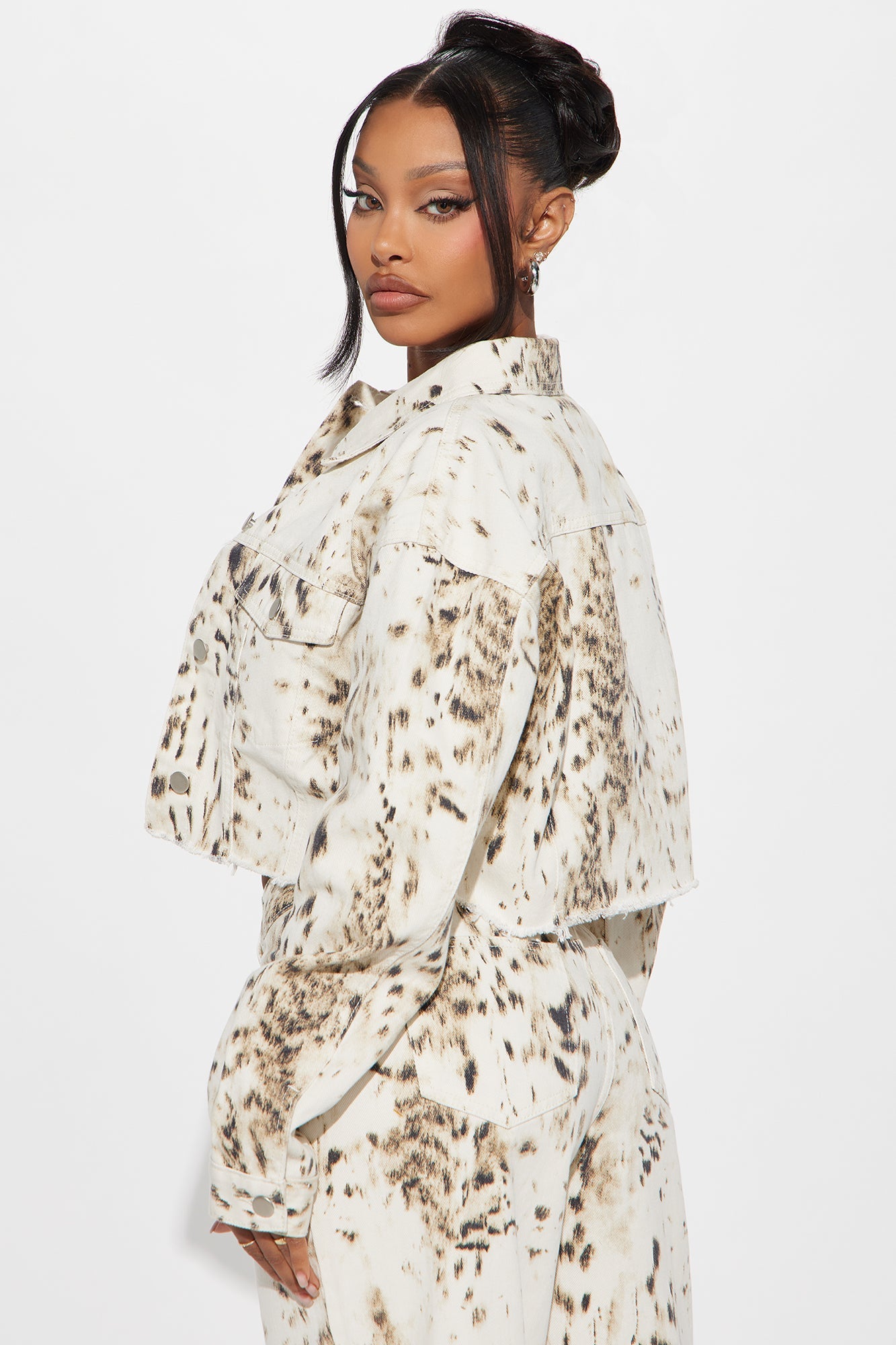 Calexico Printed Denim Jacket - White/combo