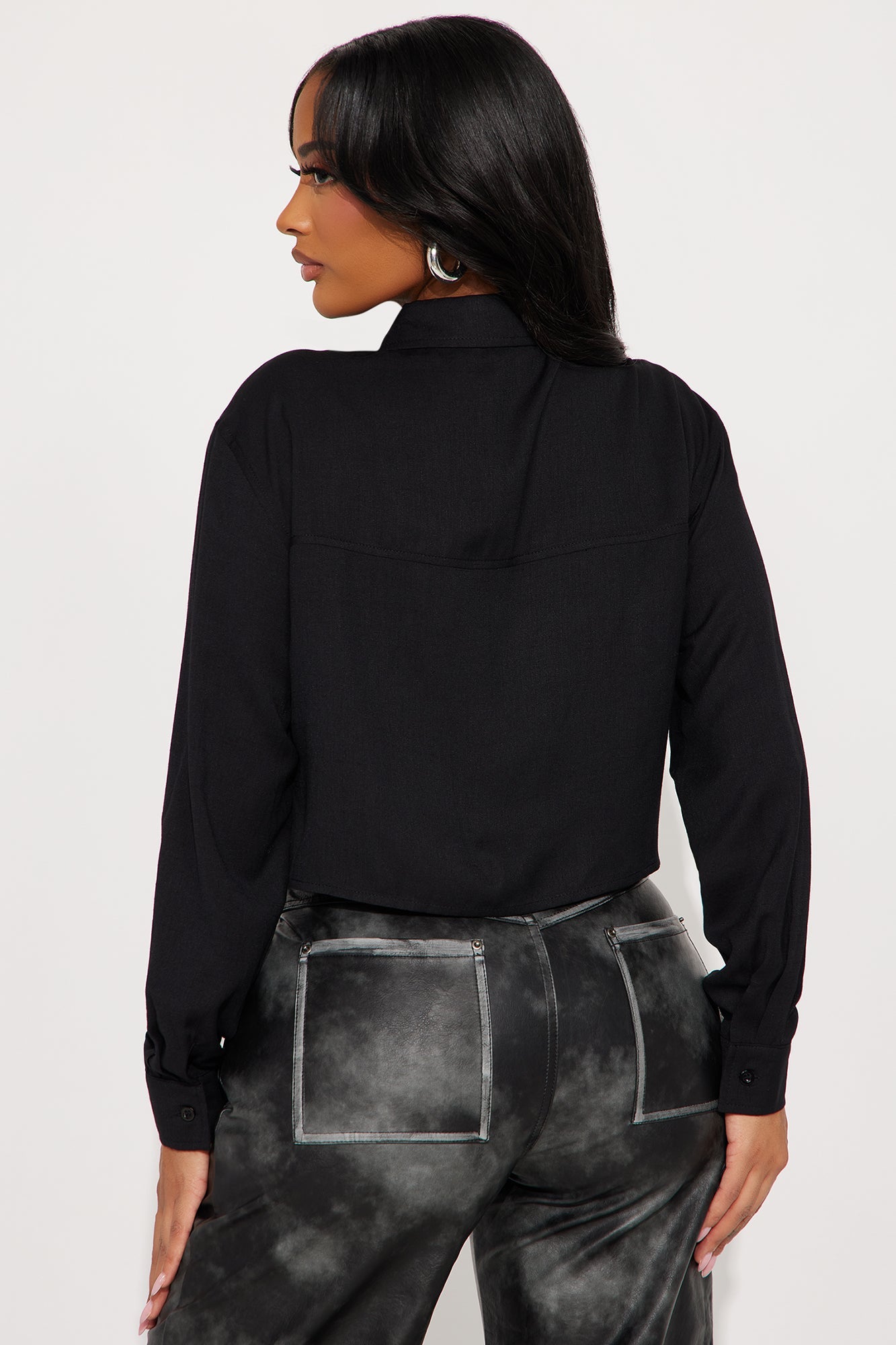 Simply Yours Linen Shirt - Black