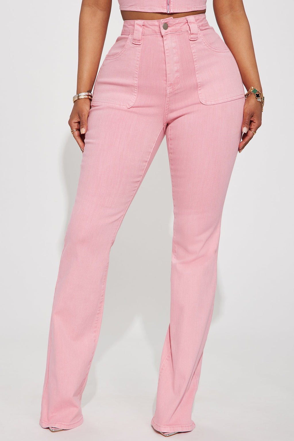 Unconditional Love Flare Jeans - Pink