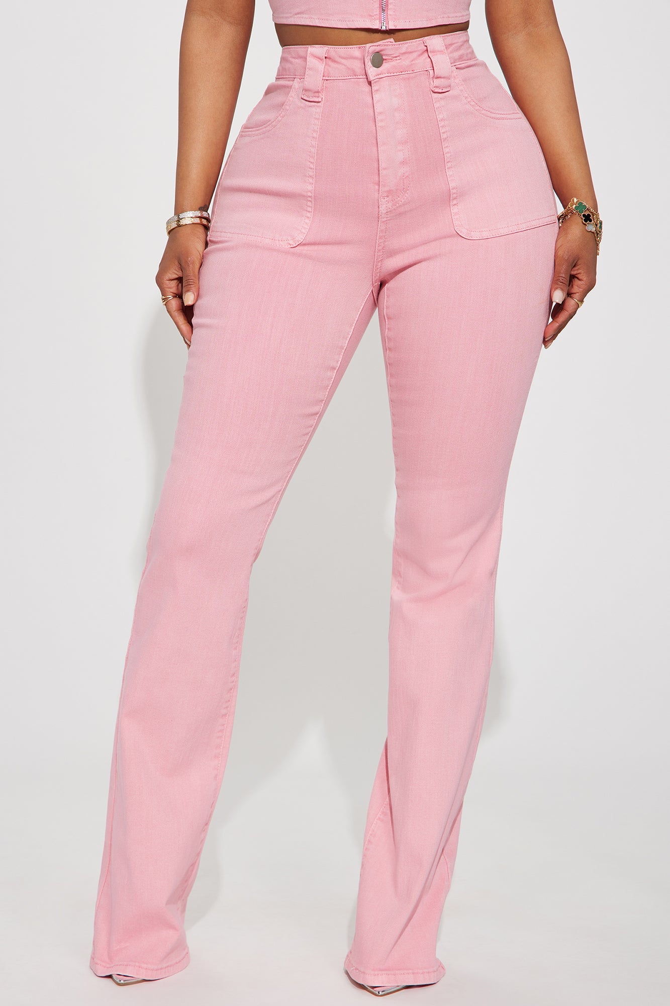 Unconditional Love Flare Jeans - Pink