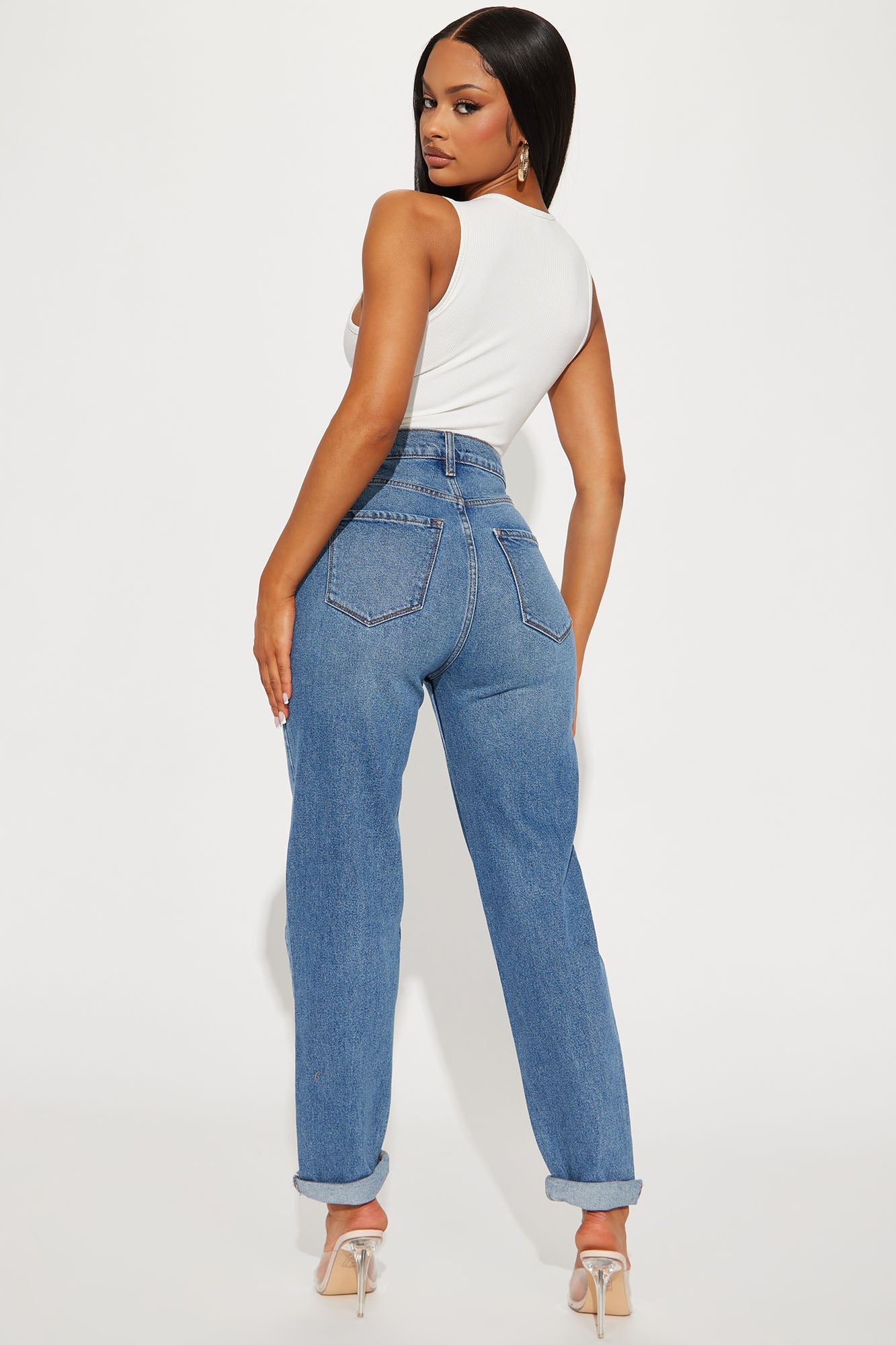 I Got It From My Mama Jeans - Medium Wash