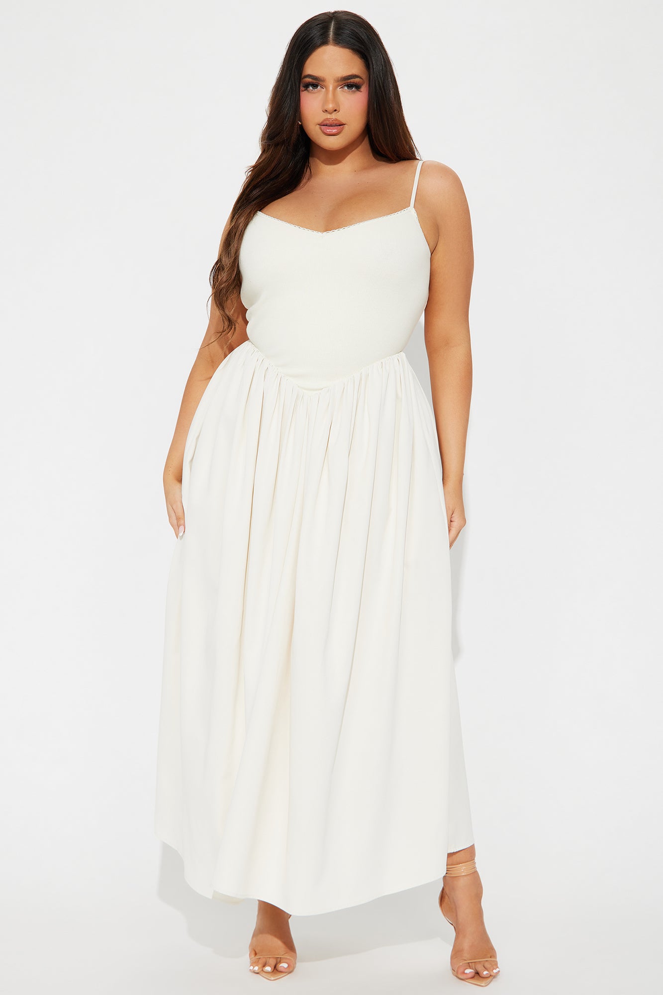 Classic Midi Dress - Cream