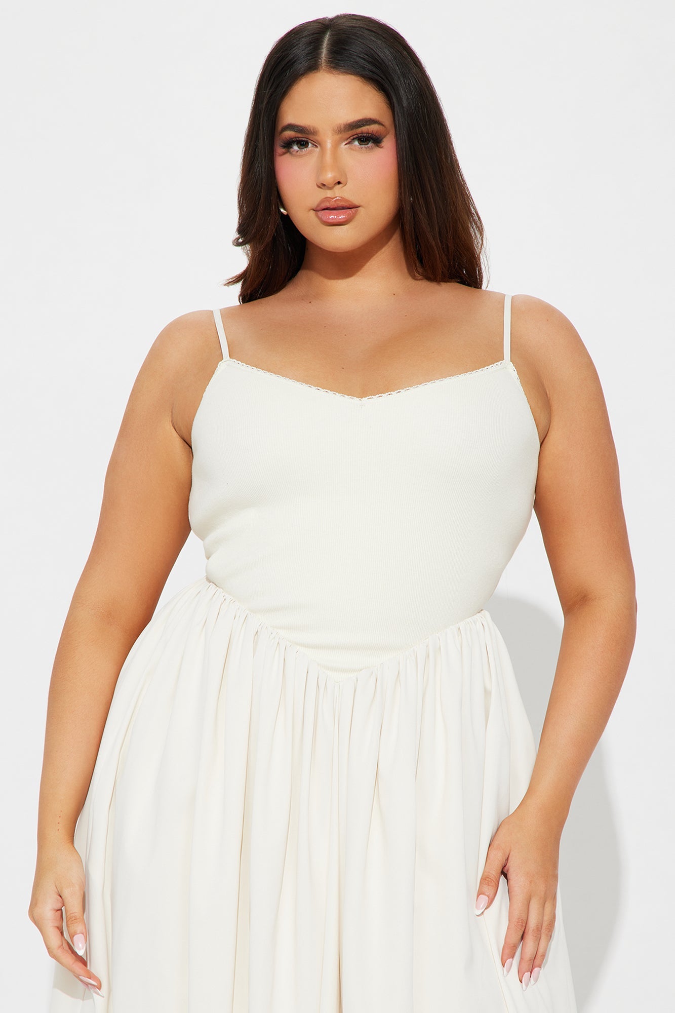 Classic Midi Dress - Cream