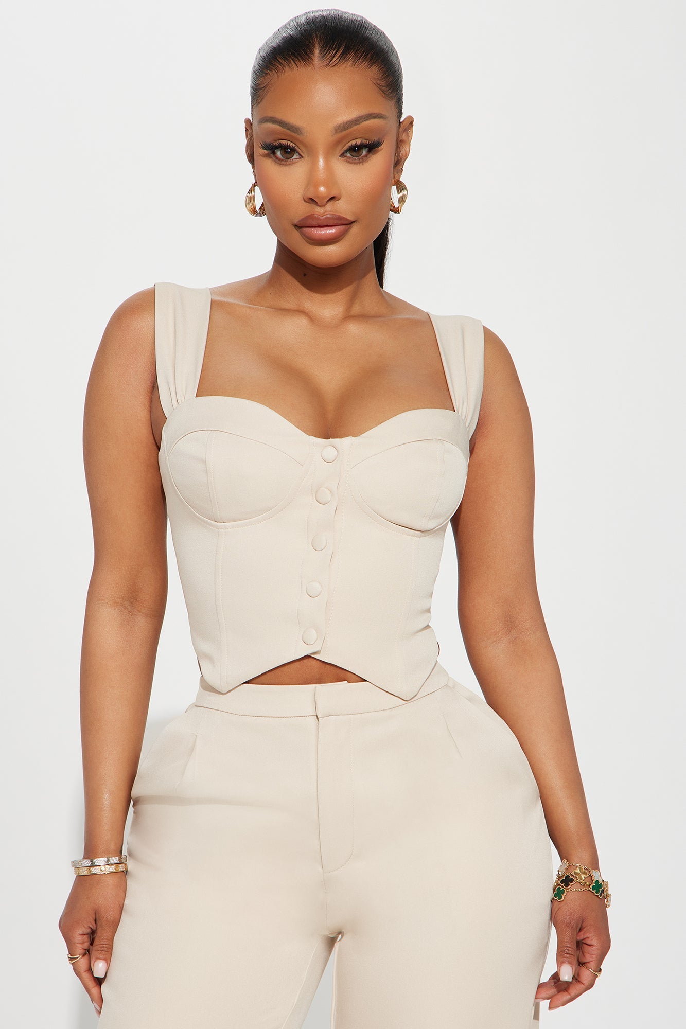 Peyton Pant Set - Taupe