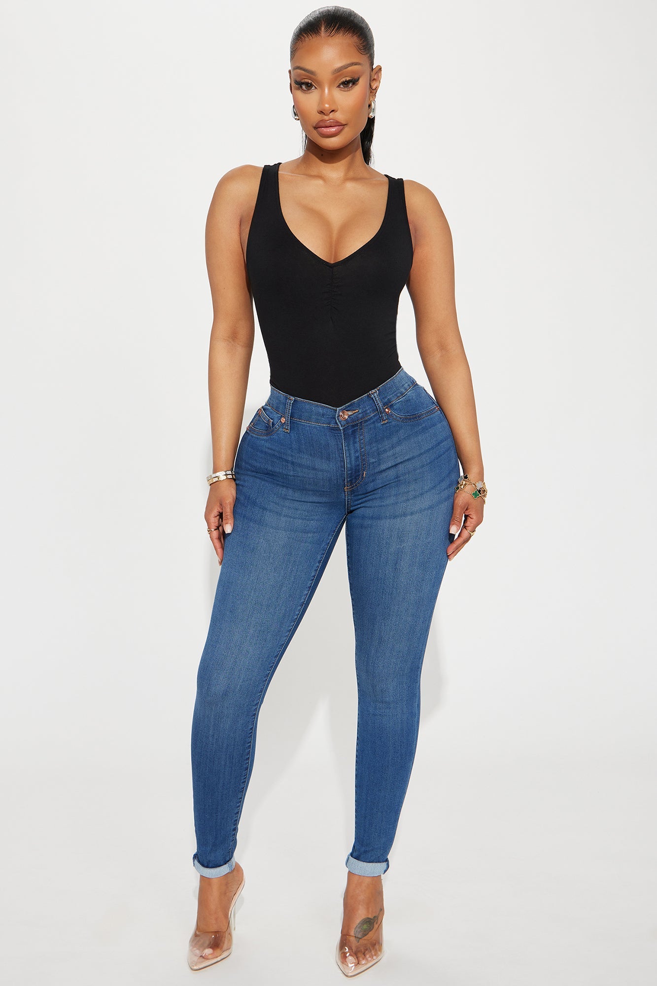 Destiny Tank Bodysuit - Black