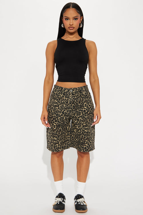 Amberly Double Lined Jersey Tank - Black