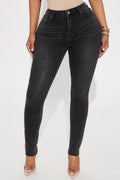 In My Prime High Waist Skinny Jeans - Black