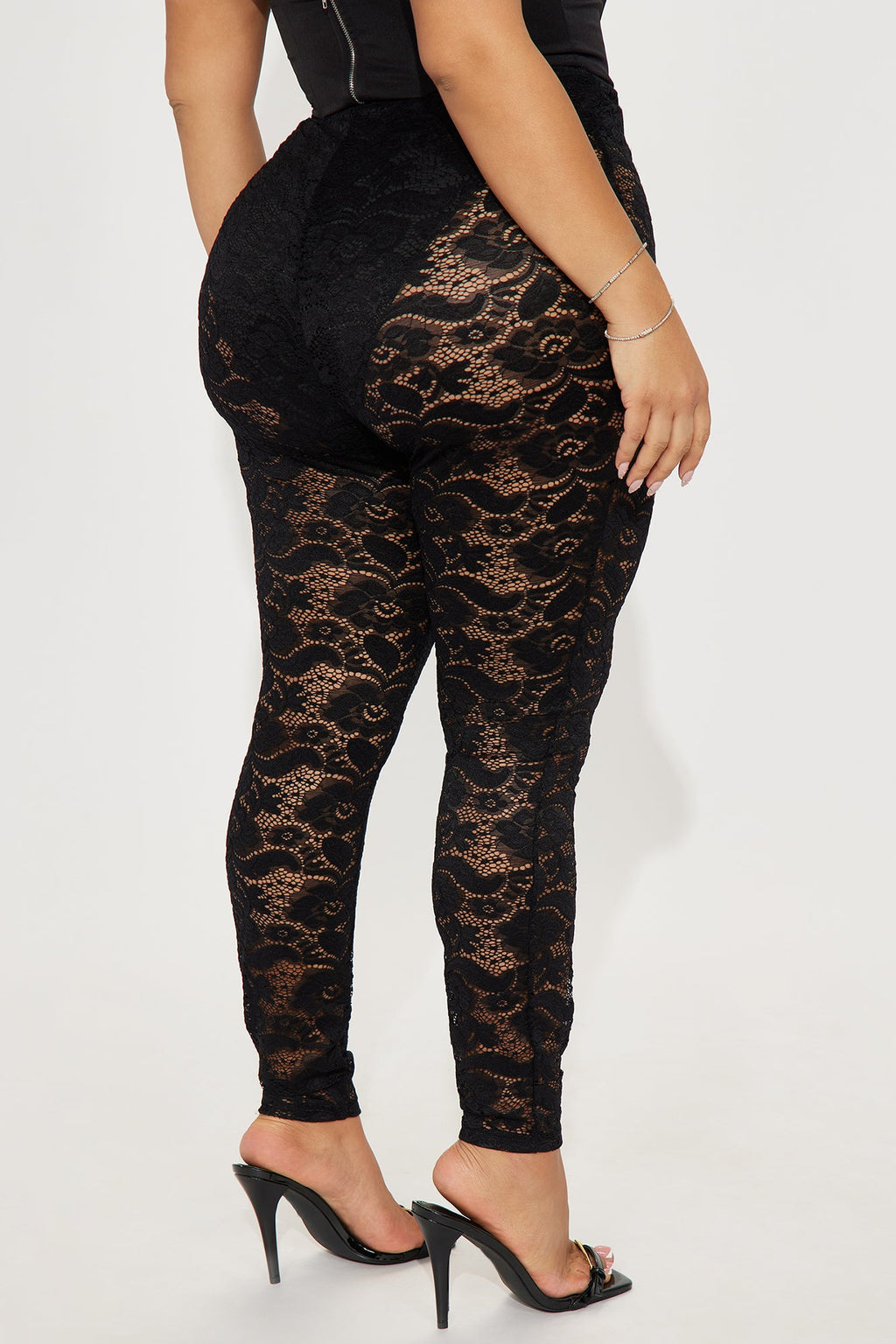 Not My Match Lace Legging - Black